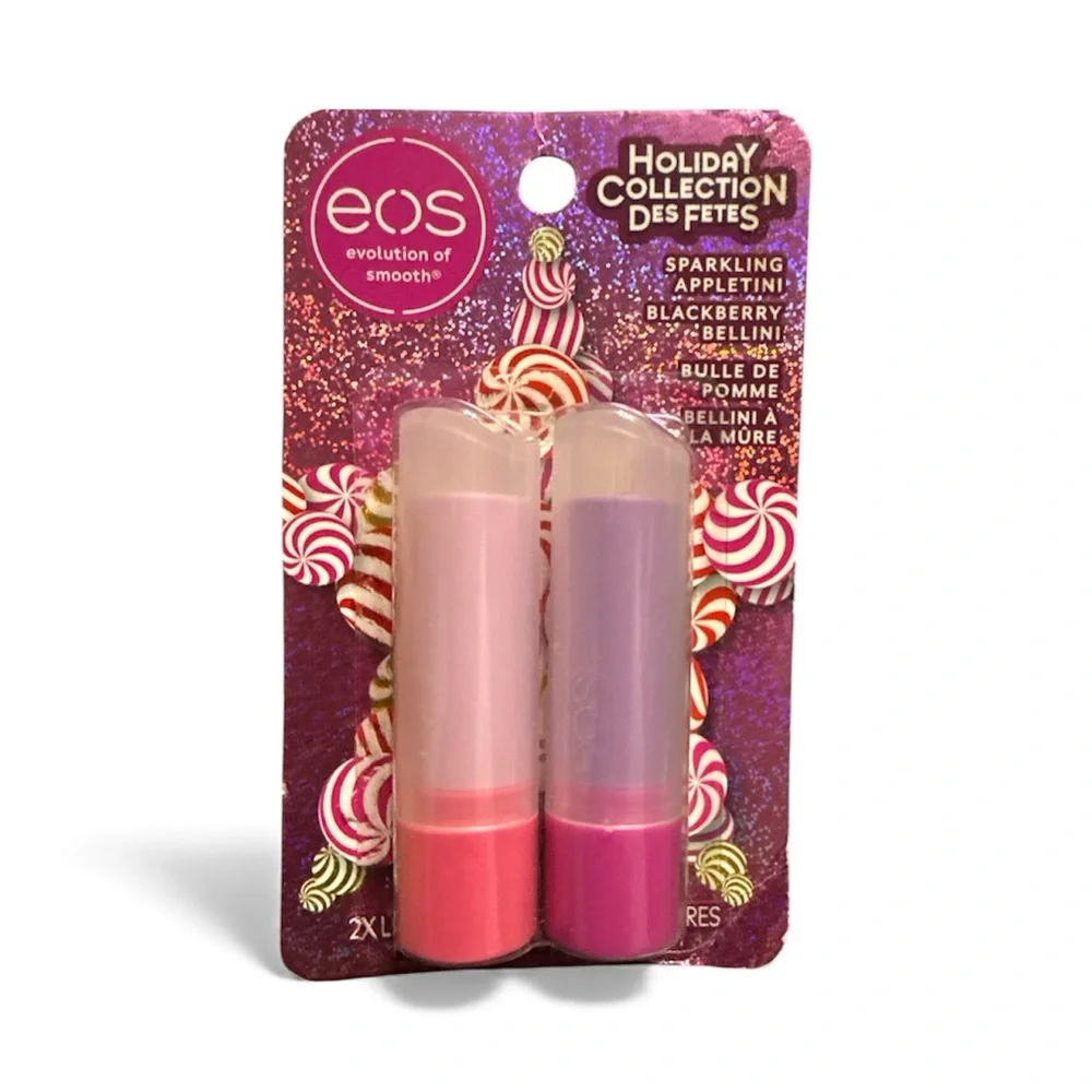 EOS Holiday Collection Lip Balm Set 2pack New